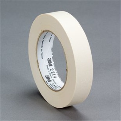 3M Xg700007881 Tan Crepe Paper Backing Masking Tape, 1 Inch W X 60