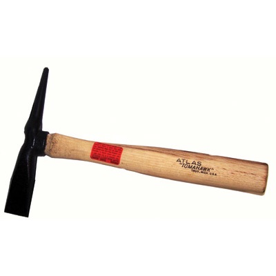 Atlas Tools WH 20 Long Neck Wood Handle Cone and Chisel Chipping Hammer 7 3 4 Inch Head 12 Inch
