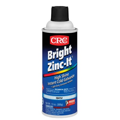 Crc Zinc-It 18414 13 Oz Aerosol Can Bright Light Duty Instant Cold Galvanizing Spray, Aromatic Odor 18414 CRC18414