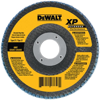 Dewalt High Performance Dw8311 36 Coarse Grit Zirconia Type 29 Flap Disc, 4-1/2 Inch X 5/8-11 DW8311 DEWDW8311