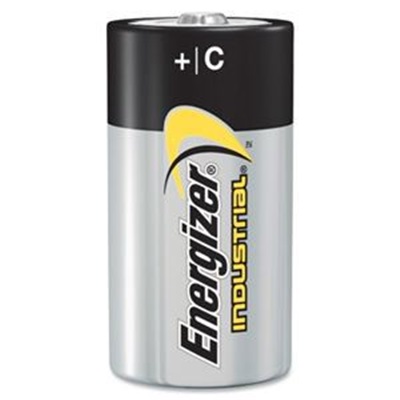 Eveready Energizer En93 8350 Mah Plastic Label Jacket Flat Industrial Alkaline Battery, 1.5 V, C   EVEEN93