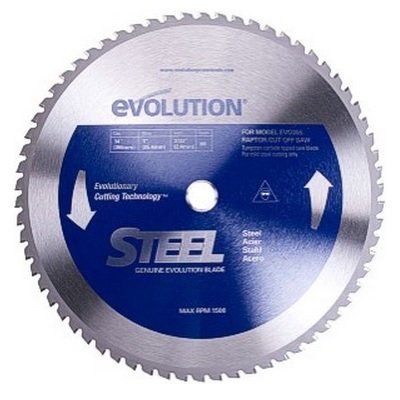 14-Inch x 66-Tooth Evolution Power Tools 14BLADEST Steel Cutting Saw Blade 