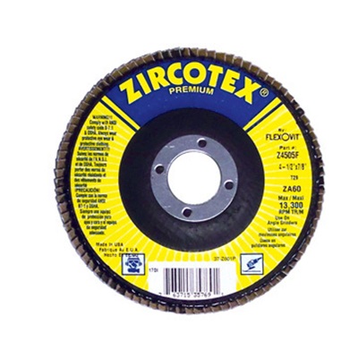 Zircotex Flexovit Zircotex Z4540f 80-Grit Zirconia Alumina Type 27 Premium Flap ...