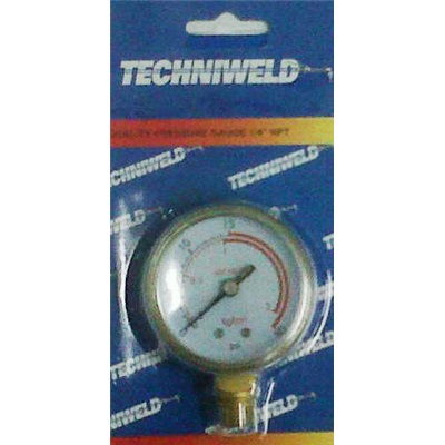 Techniweld Red Line Pg25x0030 Low Pressure Gauge, 2-1/2 Inch Dia., 30 Psi GAUPG25X0030 GAUPG25X0030