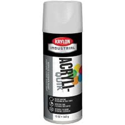 Krylon K01501 12 oz Aerosol Can Water Based Acrylic Lacquer Spray Paint,  Gloss White