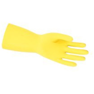MEMPHIS 5290 YELLOW LATEX GLOVES LG FLOCK LINED 144PR CS PIP48 L162Y L