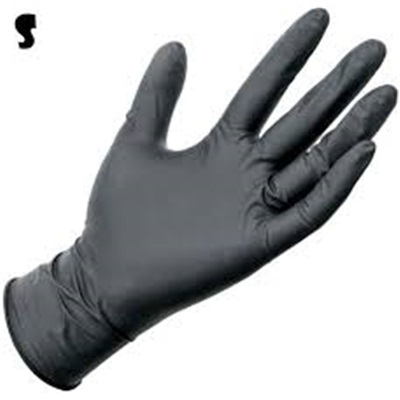 MCR Economy Foam Nitrile Gloves, X-Large, Gray/Black, 12 Pairs