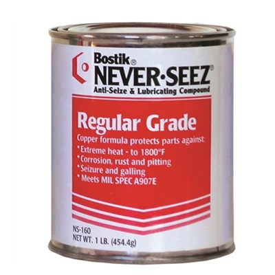 Never Seez Nsbt 16 Oz Can Regular Grade Anti-Seize Compound, Greaselike Odor, -297 To 1800 Deg F 535-NSBT-16 NEVNSBT-16