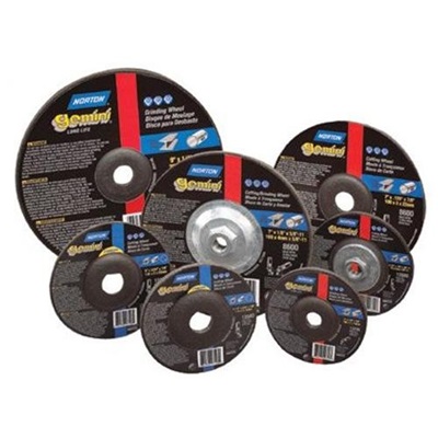 Norton Gemini 66252842025 24 Coarse Grit Alo2 Type 27/42 Depressed Center Rightcut Cut-Off Wheel, 4-1/2 Inch X 3/64 Inch X 5/8-11 66252842025 NOR66252842025