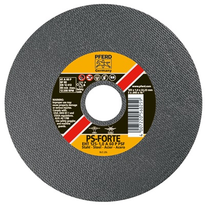 Pferd 69420 24-Grit Alo2 Type 1 Flat Cut-Off Wheel, 4 Inch X 1/8 Inch X 3/8 Inch 69420 PFE69420