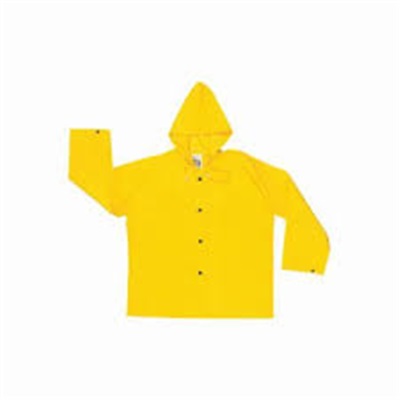 River City 300Jh Rain Jacket W/ Attached Hood Yel Sz Md RIV300JHM RIV300JHM - Gas and Supply