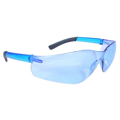 Radians Rad-Atac At1-B Light Blue Polycarbonate Frameless Wraparound Safety Glasses RPGAT1-B RPGAT1-B