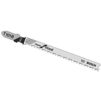 Bosch T101b 4&quot; 10Tpi Jigsaw Blade (5Pk) Straight Fine Cuts T101B SBPT101B