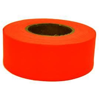 Tapmagic 17022 Poly Vinyl Flagging Tape, Orange, 1-3/16 Inch W X 300 Ft L TAPEFLAGO TAPEFLAGO
