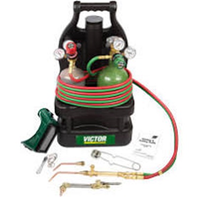 Victor G150-100-CPT Portable Tote Outfit With Tanks - 0384-0944