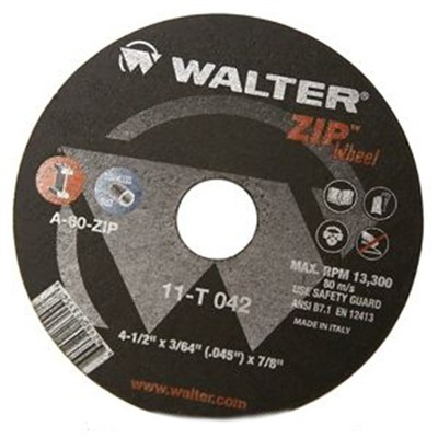 74 Pack 60 Grit Zirconia//Alum. Type 27 Cut-Off Wheel 6 in Dia.045 in Thick