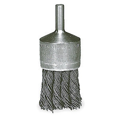 Made in the USA Details about   Weiler 3/4" Knot Style Wire End Brush .014 Wire #10025 