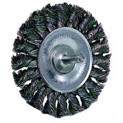 Wolverine 8" Crimped Wire Wheel, .014" Steel Fill, Wide Face, 5/8" Arbor Hole - View #9