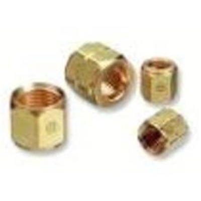 Western 8 Brass Fuel Hexagonal Hose Nut, Cga: 023, 9/16-18 Lh Female 8 WES8