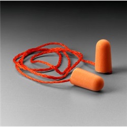 3-M70070406312 - 3M+E-A-Rfit+1110+Orange+Polyurethane+Roll+Down+Foam+Corded+Ear+Plugs%2c+29+dB