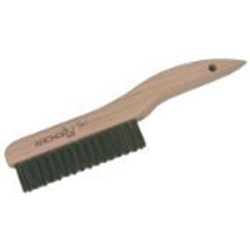 ANC387SS - Anchor+387SS+Staple+Filled+Shoe+Handle+Brush%2c+Stainless+Steel+Wire+Filament