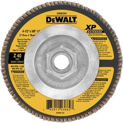DEWDW8254 - Dewalt+XP+Extended+Performance+DW8254+40+Coarse+Grit+Zirconia+Type+27+Flap+Disc%2c+4-1%2f2+Inch+x+5%2f8-11