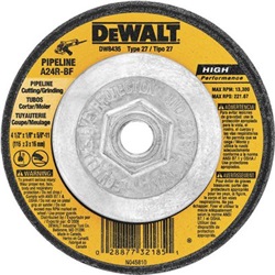 DEWDW8435 - Dewalt+High+Performance+DW8435+24-Grit+AlO2+Type+27+Grinding+Wheel%2c+4-1%2f2+Inch+x+1%2f8+Inch+x+5%2f8-11