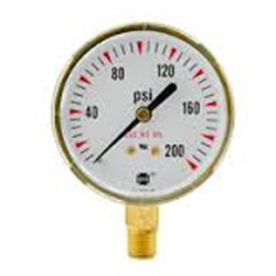 GAUPG25X0200 - Techniweld+PG25X0200+Low+Pressure+Gauge%2c+2-1%2f2+Inch+dia.%2c+200+psi