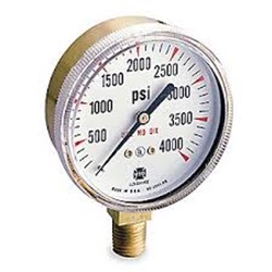 GAUPG25X4M - Techniweld+PG25X4M+High+Pressure+Gauge%2c+2-1%2f2+Inch+dia.%2c+4000+psi