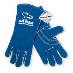 MEM4600 - Memphis+Gloves+Blue+Beast+4600+Split+Shoulder+Cowhide+Leather+and+Foam+Back+Welding+Gloves%2c+Blue%2c+XL%2c+11.81+Inch+L%2c+Reinforced+Thumb