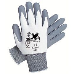 MEMMG9694L - Memphis+Gloves+MG9694+15+mil+Nylon%2fSpandex+Coated+Gloves%2c+Black%2c+Large%2c+8.25+Inch+L%2c+Straight+Thumb