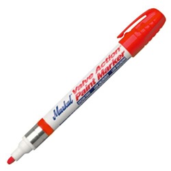 MKL96822 - LA-CO+Markal+Valve+Action+96822+Red+Paint+Marker%2c+1%2f8+Inch+Medium+Bullet+Tip
