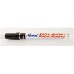 MKL96823 - LA-CO+Markal+Valve+Action+96823+Black+Paint+Marker%2c+1%2f8+Inch+Medium+Bullet+Tip