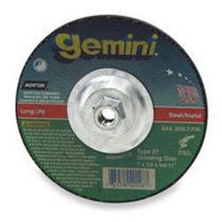 NOR66252940148 - Norton+Gemini+66252940148+24+Coarse+Grit+AlO2+Type+27+Depressed+Center+Grinding+Wheel%2c+7+Inch+x+1%2f4+Inch+x+5%2f8-11