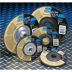 NOR66253021634 - Norton+Norzon+Plus+20+Coarse+Grit+Ceramic+Alumina%2fZirconia+Alumina+Type+27+Depressed+Center+Grinding+Wheel%2c+9+Inch+x+1%2f4+Inch+x+5%2f8-11