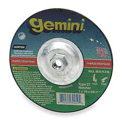NOR66253048983 - Norton+Gemini+66253048983+24+Coarse+Grit+AlO2+Type+27+Depressed+Center+Grinding+Wheel%2c+9+Inch+x+1%2f8+Inch+x+5%2f8-11
