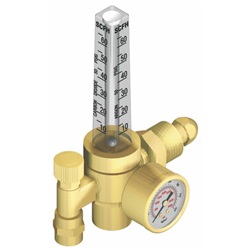 PFXPXRF1430-580 - Profax+RF1430-580+Brass+Argon%2c+Argon%2fCarbon+Dioxide+Mix+Regulator+Flowmeter%2c+CGA-580%2c+10+-+60+scfh