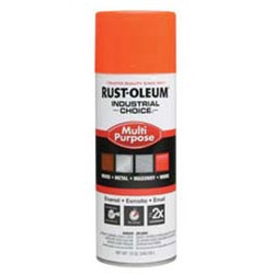 RUS1654830 - Rust-Oleum%c2%ae+Industrial+Choice%c2%ae+1654830+12+oz+Aerosol+Can+Solvent+Based+Multi-Purpose+Alkyd+Enamel+Spray+Paint%2c+Gloss+Fluorescent+Orange