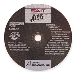 SAI23314 - Sait+23314+46+Medium+Grit+AlO2+Type+1+Cut-Off+Wheel%2c+4-1%2f2+Inch+x+3%2f64+Inch+x+7%2f8+Inch