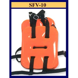 TAYSFV10R - Taylortec+SFV-10R+PVC+Based+Closed-Cell+Flotation+Foam+Orange+Work+Vest+With+Reflective+Tape