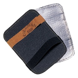 TIL550 - Tillman+550+Aluminized+Carbon+Kevlar+Top+Carded+Back-Hand+Pad%2c+Gray%2c+7.5+Inch+L+x+5.5+Inch+W