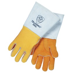 TIL850L - Tillman+850+Grain+Elkskin+Leather+Palm+Welding+Gloves%2c+Gold%2c+Large%2c+14+Inch+L%2c+Reinforced+Thumb