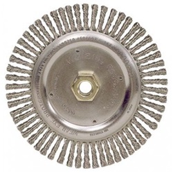 WEI13131 - Weiler+Roughneck+13131+String+Bead+Wire+Wheel+Brush%2c+4+Inch+dia.%2c+0.02+Inch+Steel+Wire