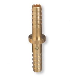 WES45 - Western+45+Brass+Straight+Hose+Splicer%2c+3%2f16+Inch+ID+Barbed+Round+Hose+x+3%2f16+Inch+ID+Barbed+Round+Hose